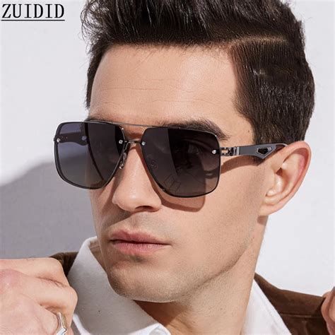 mens square rimless sunglasses|square lens sunglasses men's.